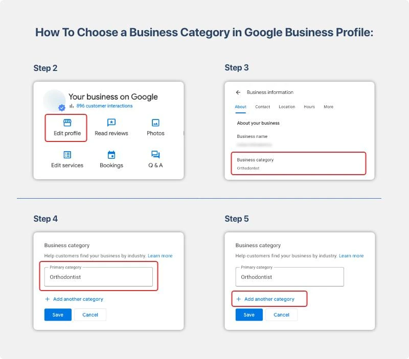 Choosing the right Google Business Profile category