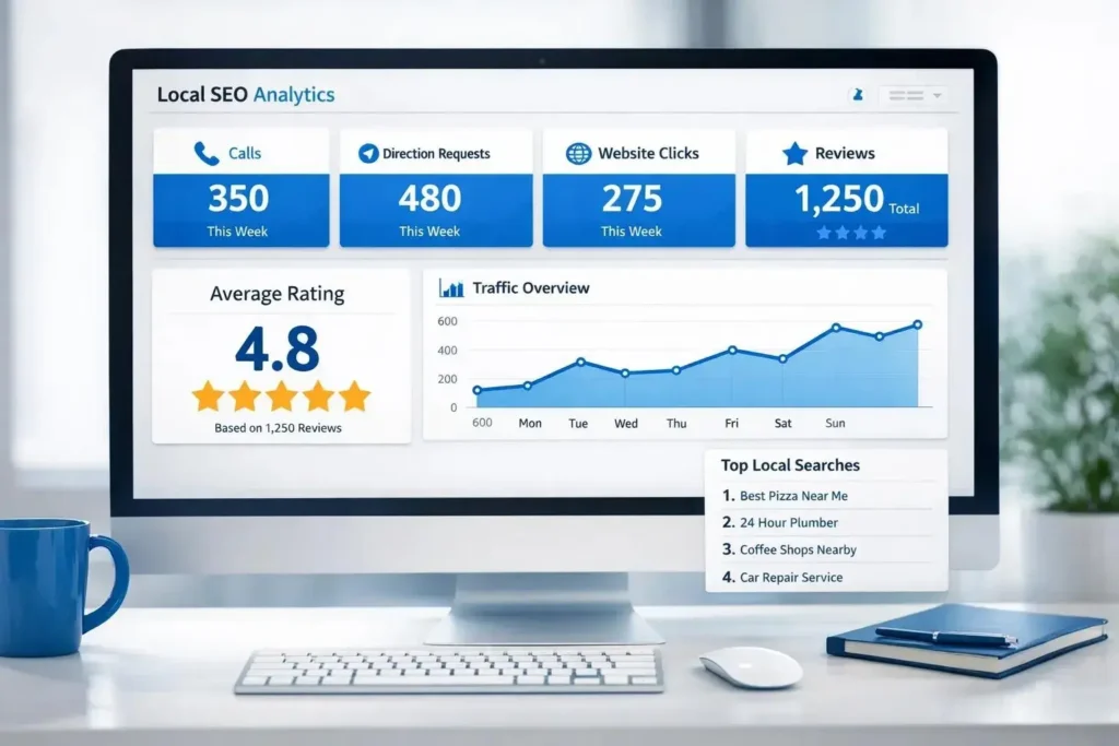 Tracking Google Business Profile performance and local SEO results