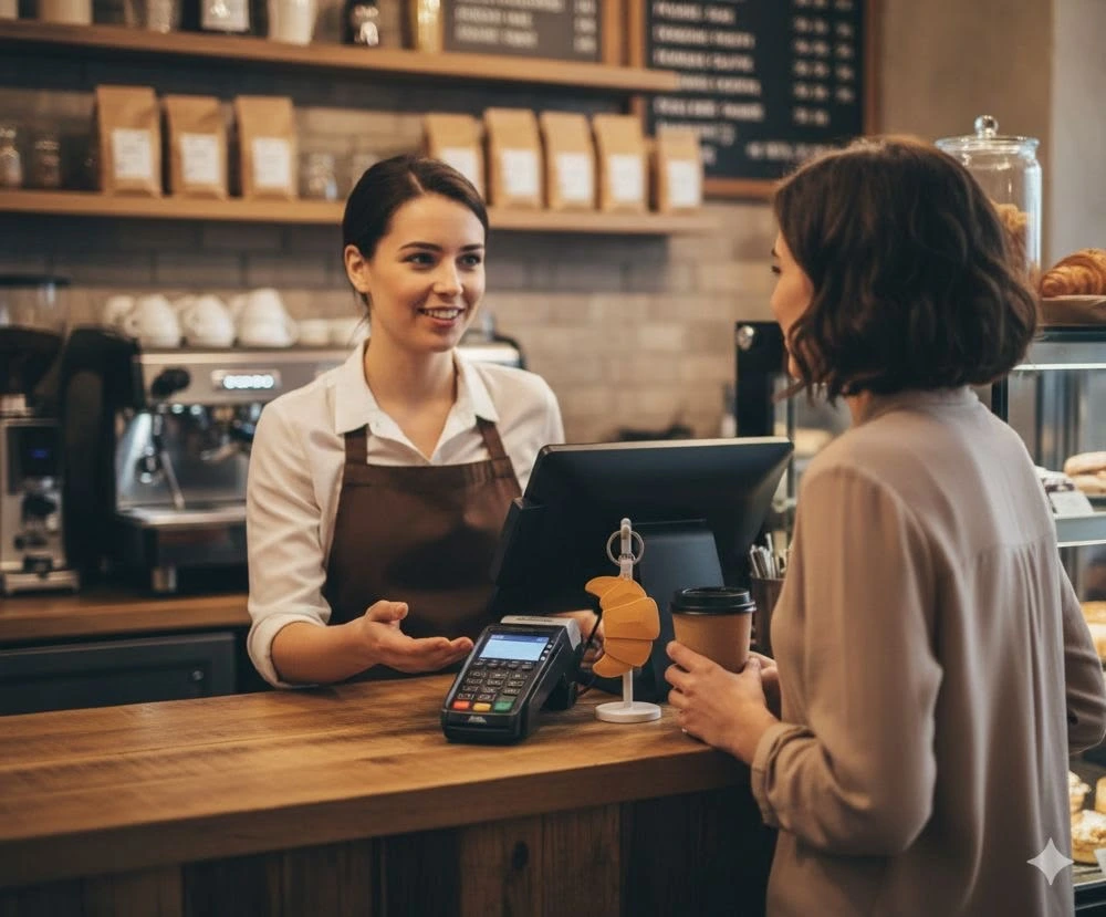 Local business building customer trust through Google reviews
